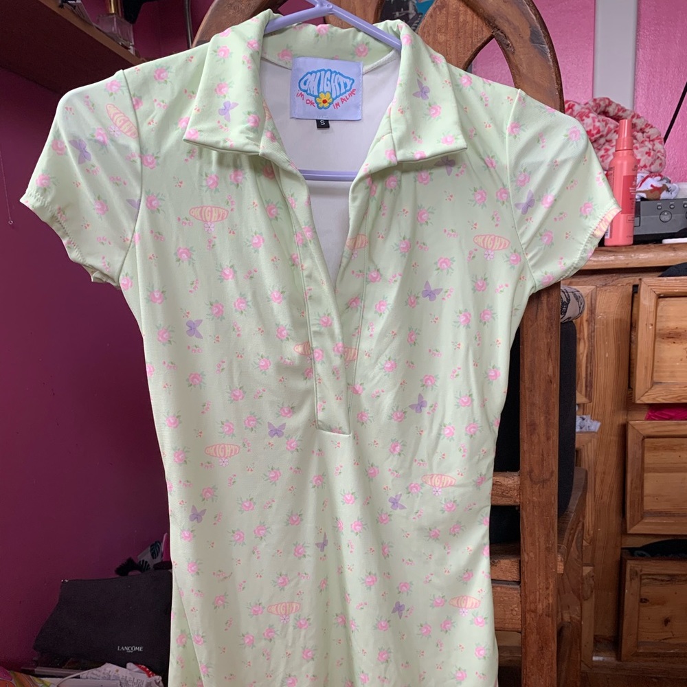OMIGHTY Collared mock dress